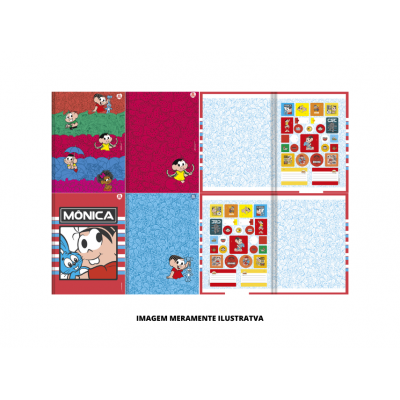 CADERNO - ANIMATIVA - BROC 1/1 CD AD 80F MONICA